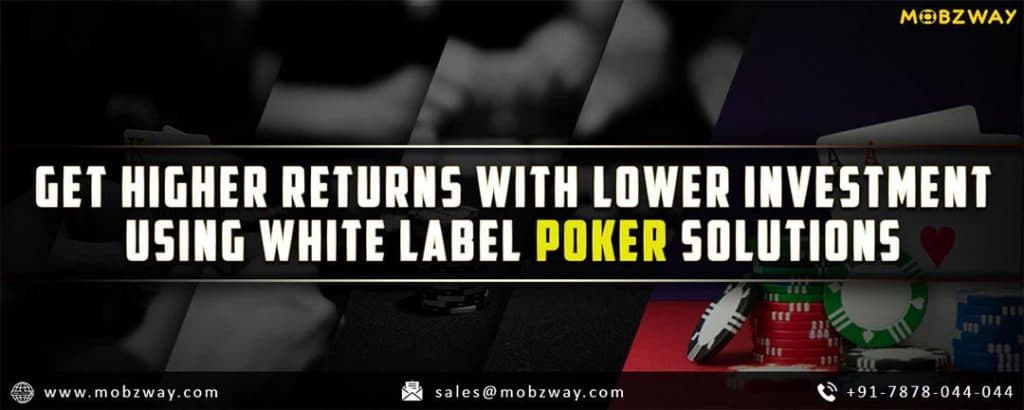 Get Higher Returns With Lower Investment Using White Label Poker Solutions